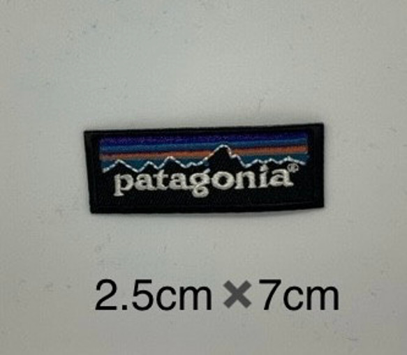 パタゴニア風 patagonia アイロンワッペン 1枚目の画像