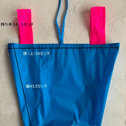 レジ袋エコバッグ☆パープル☆マチ20センチ☆デュポンTMタイベックⓇ製シルバー 7枚目の画像