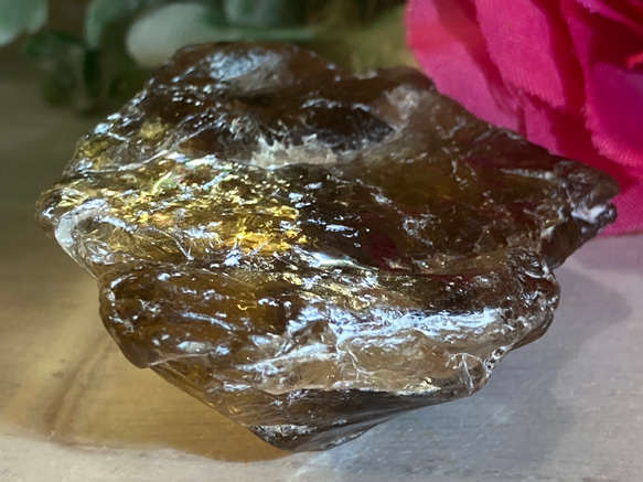 レインボー✨　万華鏡　非加熱 天然シトリン　原石　ラフストーン レインボー✨万華鏡非加熱 天然シトリン原石ラフストーン