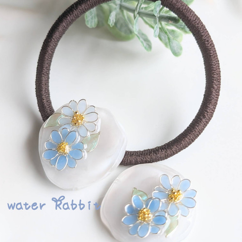 ヘアゴム ys720sy MY mama ヘアゴム 留め 金具 小 20個 / 大 14個 □ 固定 つなぎ