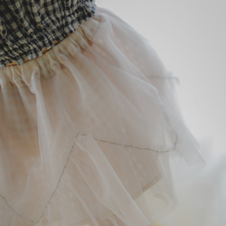 カーネーションスカート 【 Grayish pink 】イーダちゃんの花 5枚目の画像