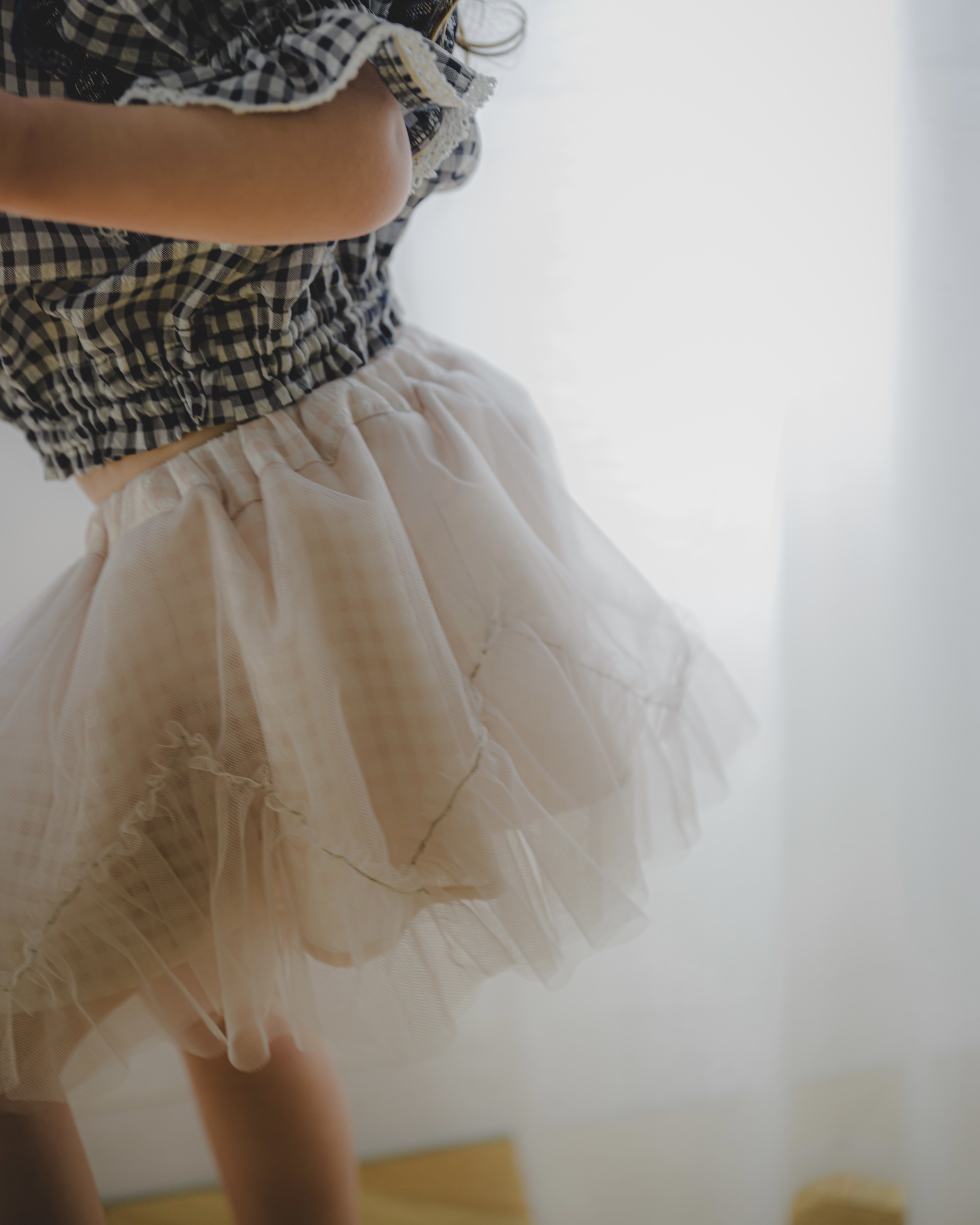 カーネーションスカート 【 Grayish pink 】イーダちゃんの花｜チュールスカート｜チュチュ