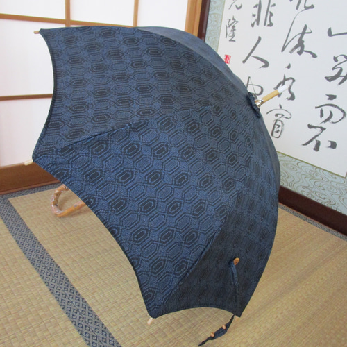 本場泥大島紬の着物から日傘（傘袋付き） 傘・日傘 MICHI 通販