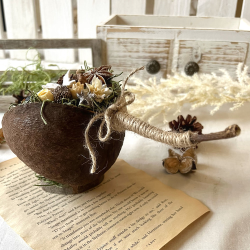 幸せを呼ぶブッダナッツ♡ナチュラル 大 ドライフラワー 〜full of fun