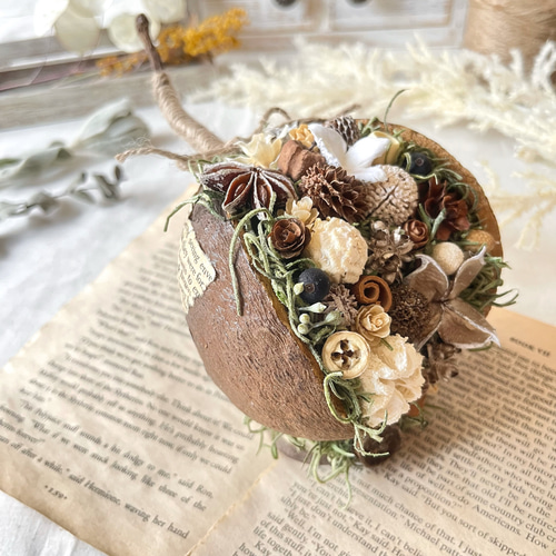 幸せを呼ぶブッダナッツ♡ナチュラル 大 ドライフラワー 〜full of fun