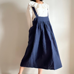 フレンチリネン・サスペンダースカート 8枚目の画像