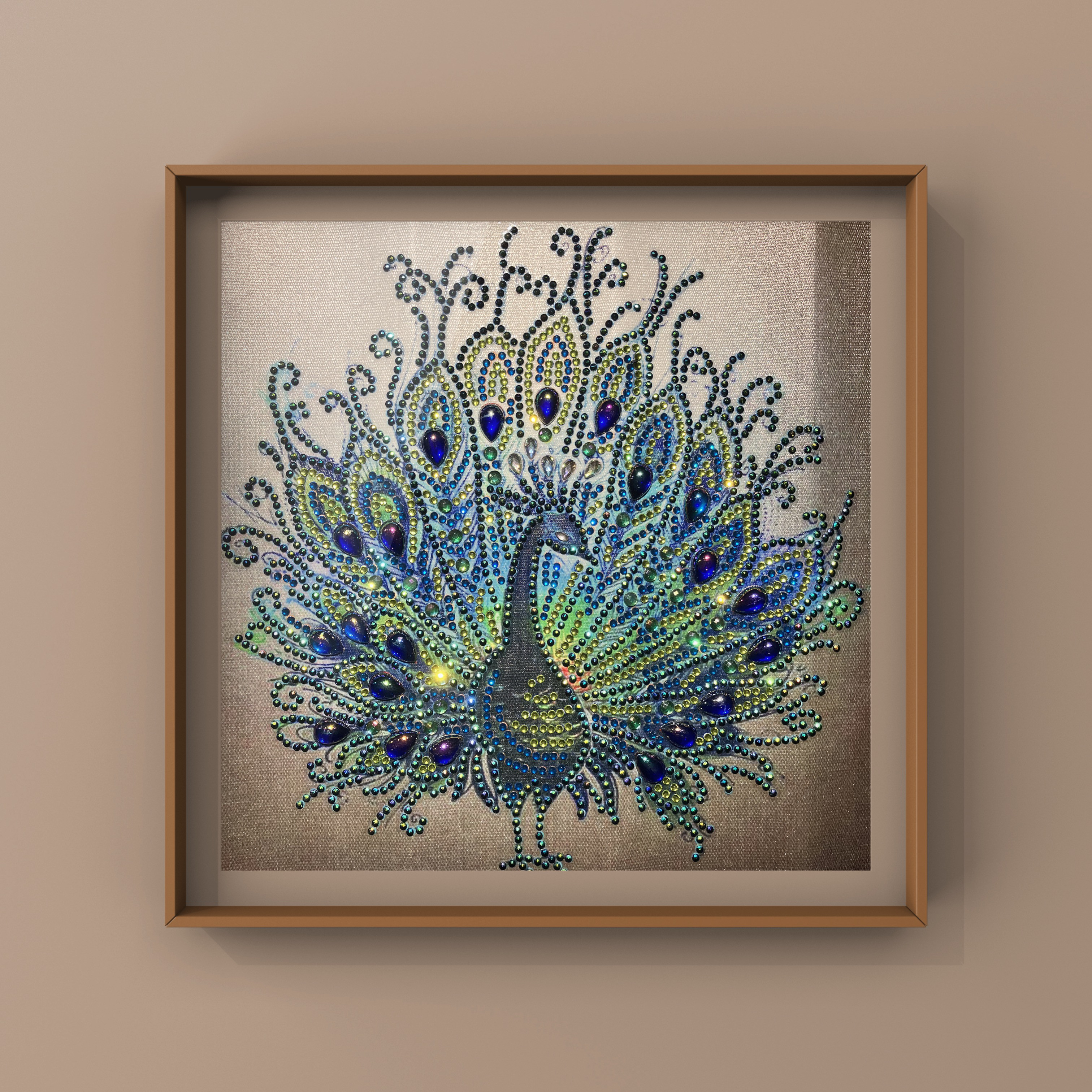 ラインストーンアート「孔雀」 その他アート AI 通販 17540915｜Creema