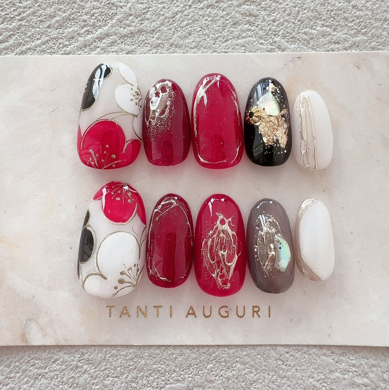 装飾的なネイルチップセット ネイルチップセット 10個セット - メルカリ