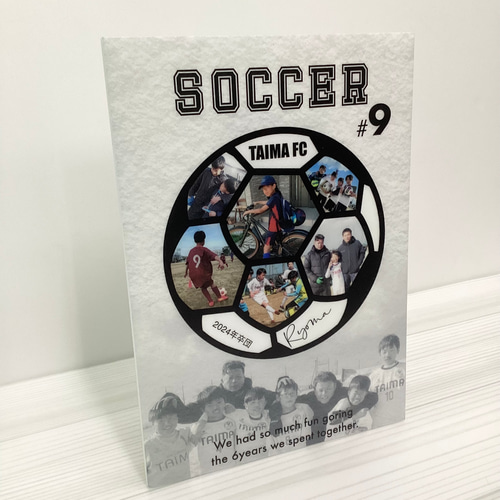 サッカー 卒団記念 サッカーチーム サッカーボール 卒団パネル名前入り  
