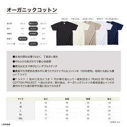 【2024/4/9更新】半袖Tシャツ各種の仕様・サイズ・お手入れ・在庫状況 5枚目の画像