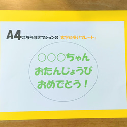 文字・花の変更が出来ます♪　壁面　アルバム　飾り　～　おめでとう　ありがとう　選べるとっても大きいタイトルプレート～ 5枚目の画像