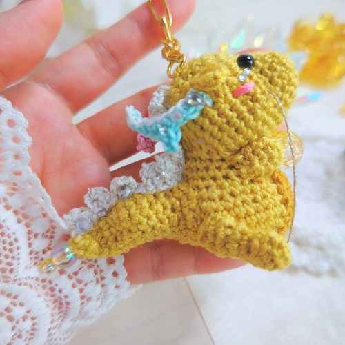 受注生産※❰伝説の龍神ｼｬﾝ・キーホルダーver❱です✨ あみぐるみ