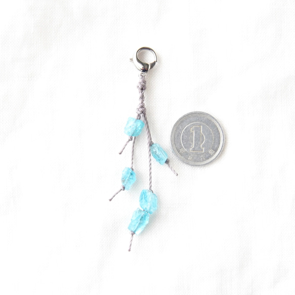 Rough Rock Zipper Charm（アパタイト） 5枚目の画像