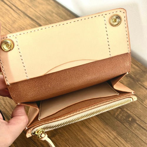 本革×手縫い」ミドルトラッカーウォレット Middlet Trucker Wallet