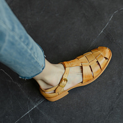 カジュアル サンダル 靴工房 痛くない 靴 婦人靴 韓国 ファッション パンプス 幅広 春 かわいい 春夏 脚長 2枚目の画像
