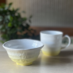 虹色のろくべ型茶碗　和モダン　大きさ4種類 6枚目の画像