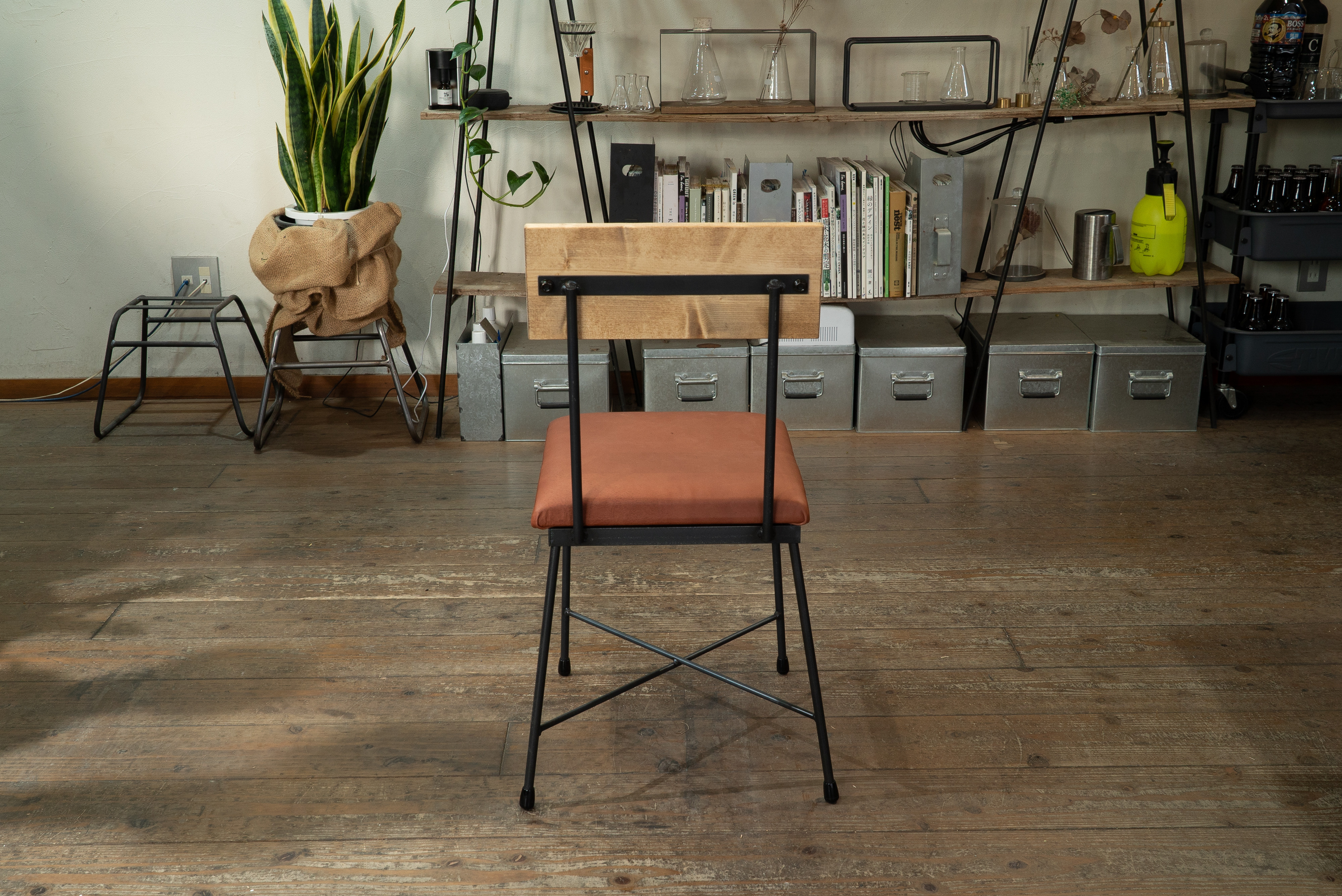 【送料無料】【セット割引】PINE DINING TABLE SET(テーブル1500、本革椅子4脚)