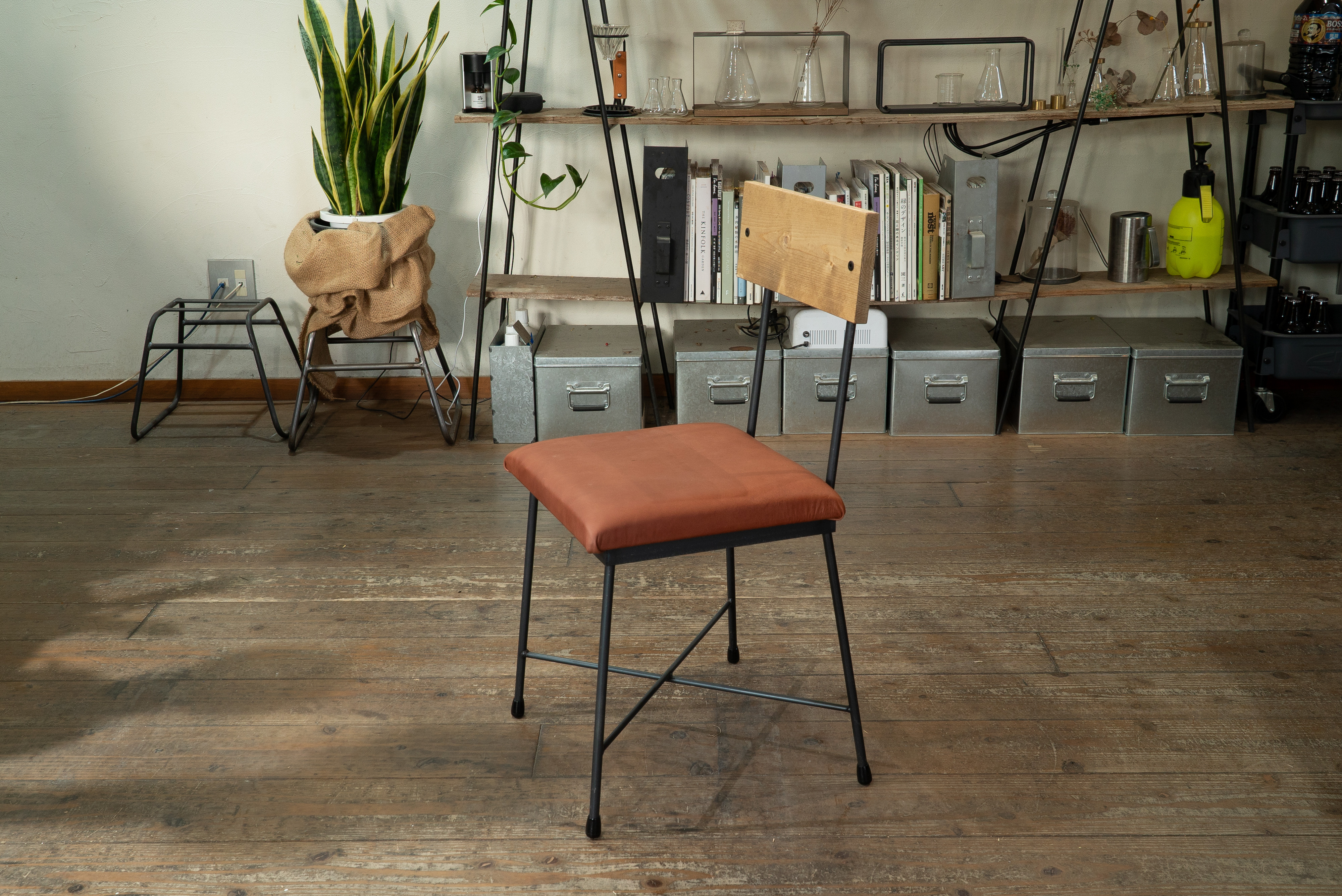 【送料無料】【セット割引】PINE DINING TABLE SET(テーブル1500、本革椅子4脚)