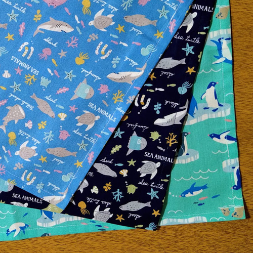 【order】海の生き物　2025 ランチョンマット　名入れ　サイズオーダー order】海の生き物 2025 ランチョンマット 名入れ サイズオーダー