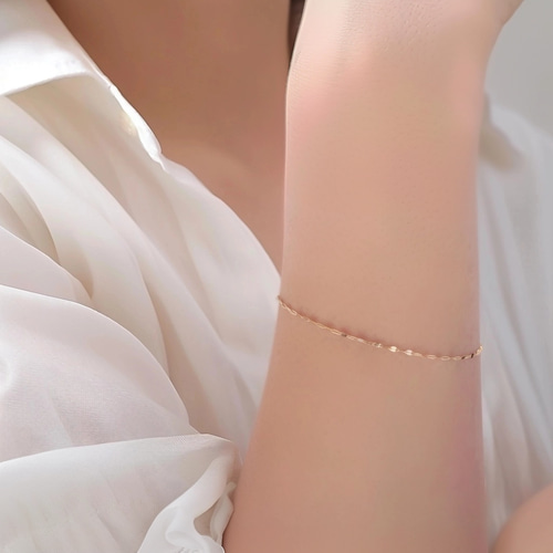 【シンプル上品♡】編み上げチェーン ブレスレット 可愛い 楽天市場】ブレスレット レディース シルバー925 18cm アズキ