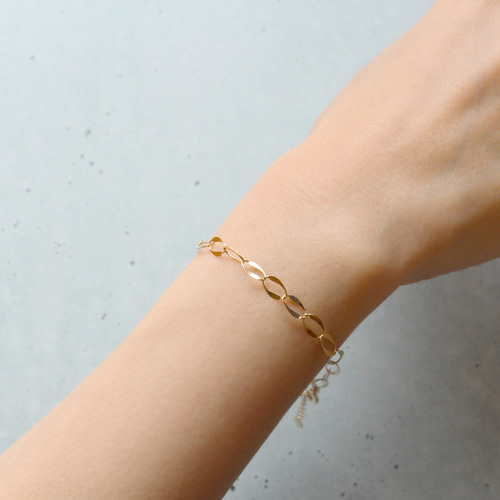 再販】秋コーデに♪つけっぱなし✨K18 シンプル 華奢 チェーン