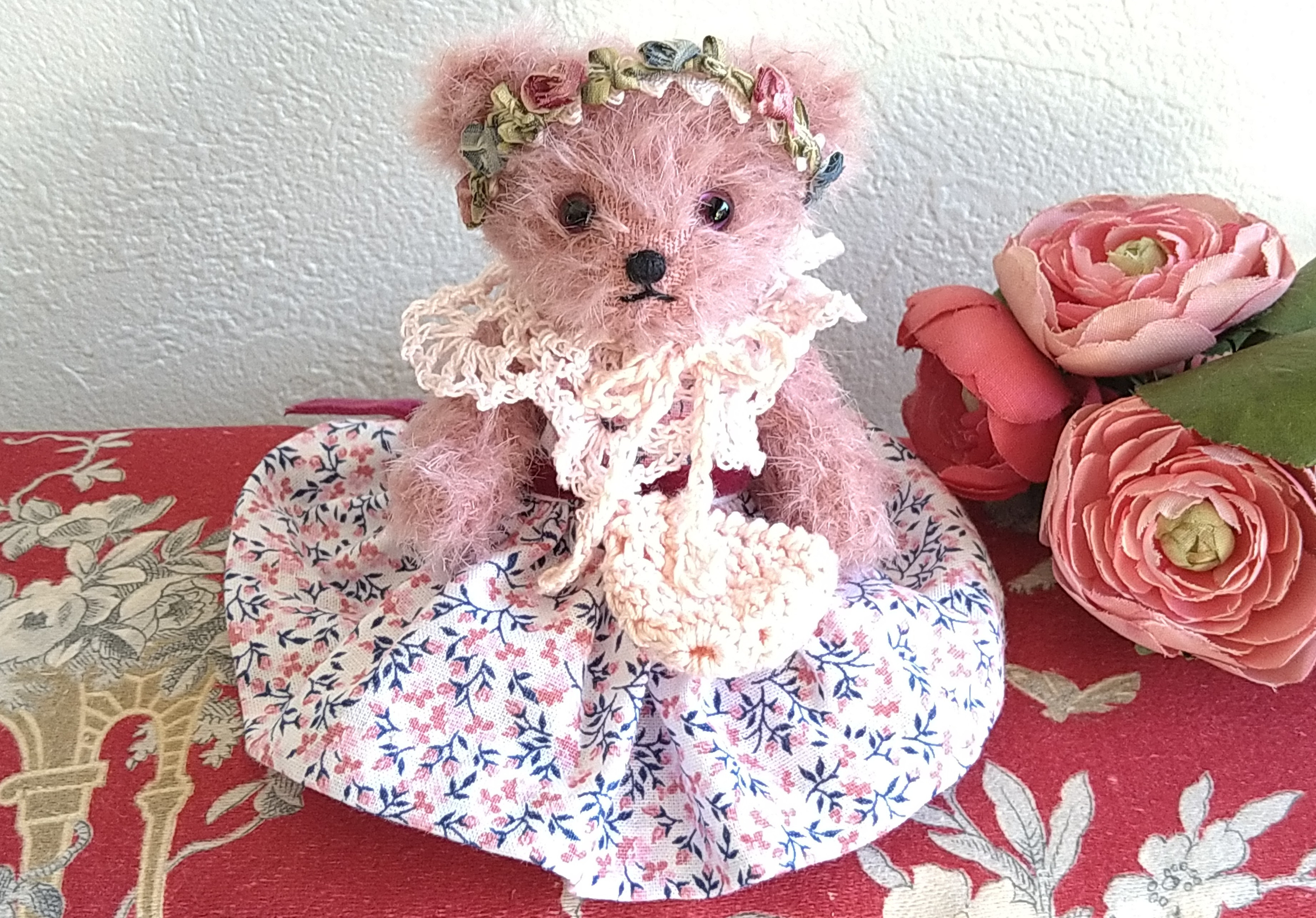 ♡オランダの大きなベアちゃん♡アンティークテディベア アンティークベビードレス