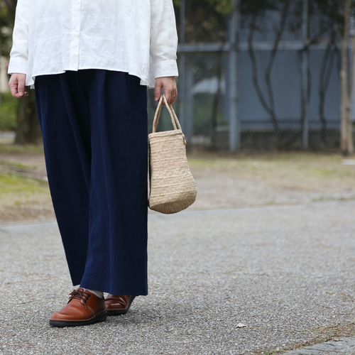 おまとめ専用です。藍染め絣 墨染め 国産生地 備後節織 ワイドパンツ お