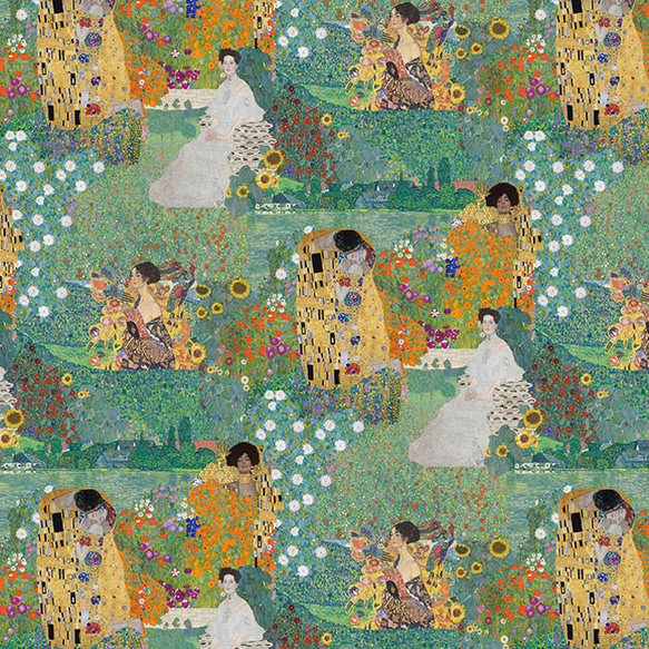 古典アーティスト生地 絵画名画 グスタフ・クリムト 接吻 古典アーティスト生地 絵画名画 グスタフ・クリムト 接吻