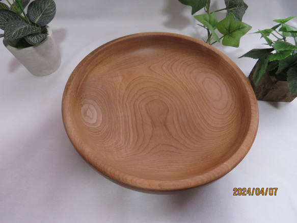 001　ミズメザクラの大皿　woodplatter 3枚目の画像