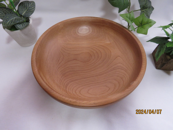 001　ミズメザクラの大皿　woodplatter 8枚目の画像