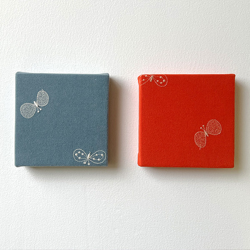 限定SALE ミナペルホネン ファブリックパネル ボード ちょうちょ