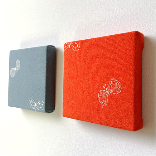 限定SALE ミナペルホネン ファブリックパネル ボード ちょうちょ