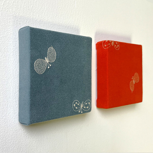 限定SALE ミナペルホネン ファブリックパネル ボード ちょうちょ