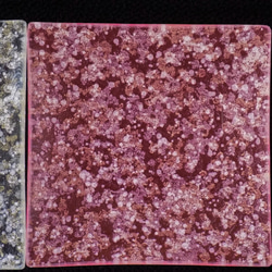 オーダー　金彩工芸　金彩ガラストレイ（豆皿）　角形　「バブルシリーズ」　ブラック・ブルー・水色・シルバー・ピンク 10枚目の画像
