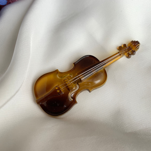 【楽器】バイオリンブローチ 4枚目の画像