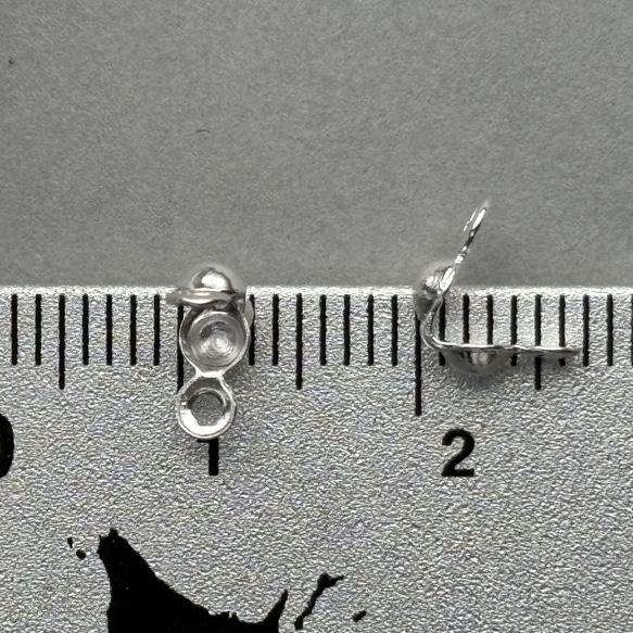 4個〜 ボールチップ 3mm SV925 2枚目の画像