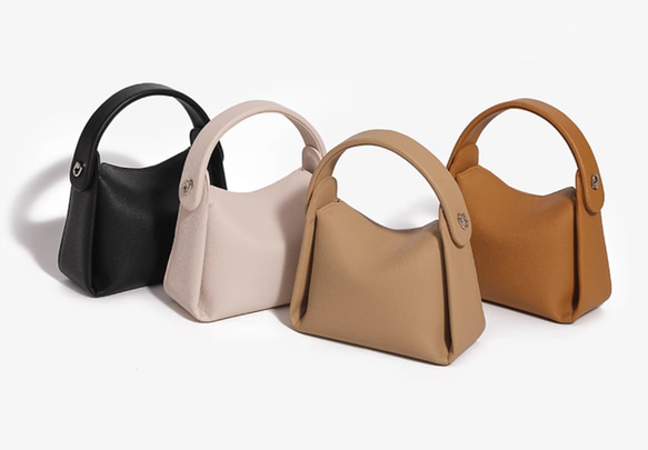 本革 ライチ柄高級感ハンドバッグ 2way レザー ショルダーバッグ