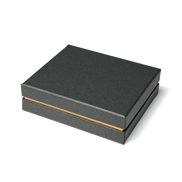 ジュエリーギフトボックス L  印籠型 スポンジ付　102×88×30mm 日本製　ブラック ブラウン ホワイト 8枚目の画像