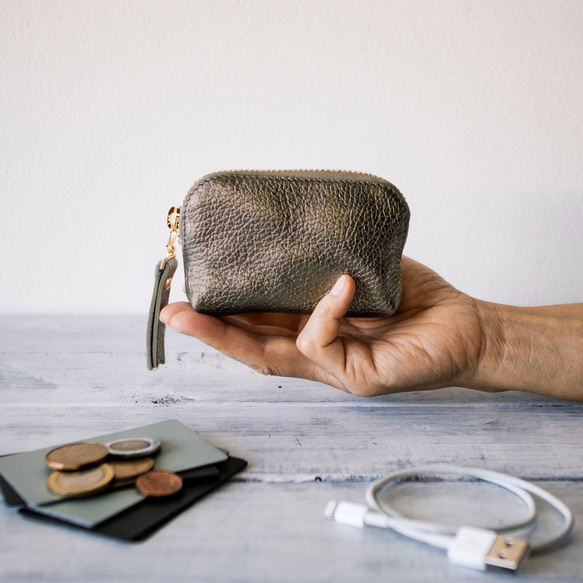 最新作，豊富な レザー 子たい焼き型ポーチ 小物入れ コインケース