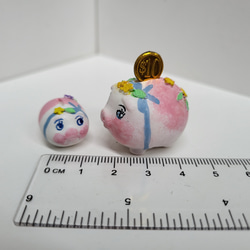 * Dollhouse miniature 2024 - Mini piggy bank 第2張的照片