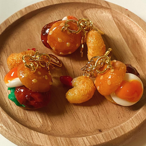 照り焼きバーガー 半熟目玉焼き フェイクフード フェイクスイーツ