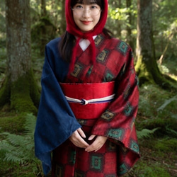 小紋　フルセット　着物　ウール　単衣　普段着物　おしゃれ　G3 78b77ffba1c5e248f33bdafb25ea22