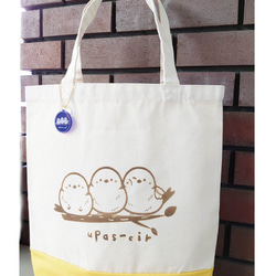 ●taro●もふもふすぎるシマエナガ　ハンドメイド　トートバッグ ○taro○もふもふすぎるシマエナガ ハンドメイド トートバッグ