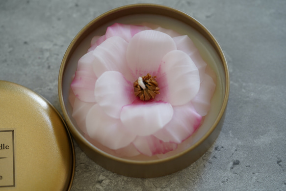 アロマ缶キャンドル⭐︎可愛いラックス♡香りと揺らぎの贈り物。」♪受注制作 5枚目の画像