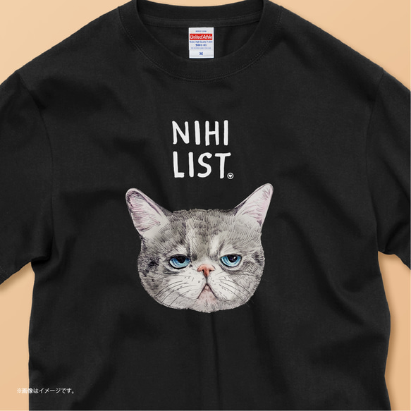ニヒルなネコ」安心のクオリティ/定番コットンTシャツ/送料無料 T