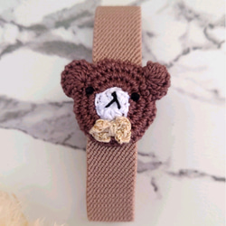 おめかしくまちゃん（縦バージョン）ランチ・手帳ベルト【送料無料】 5枚目の画像