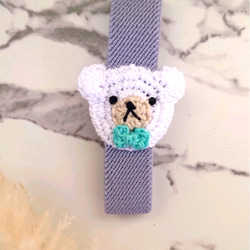 おめかしくまちゃん（縦バージョン）ランチ・手帳ベルト【送料無料】 6枚目の画像