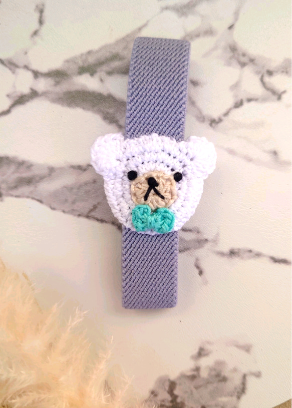 おめかしくまちゃん（縦バージョン）ランチ・手帳ベルト【送料無料】 6枚目の画像