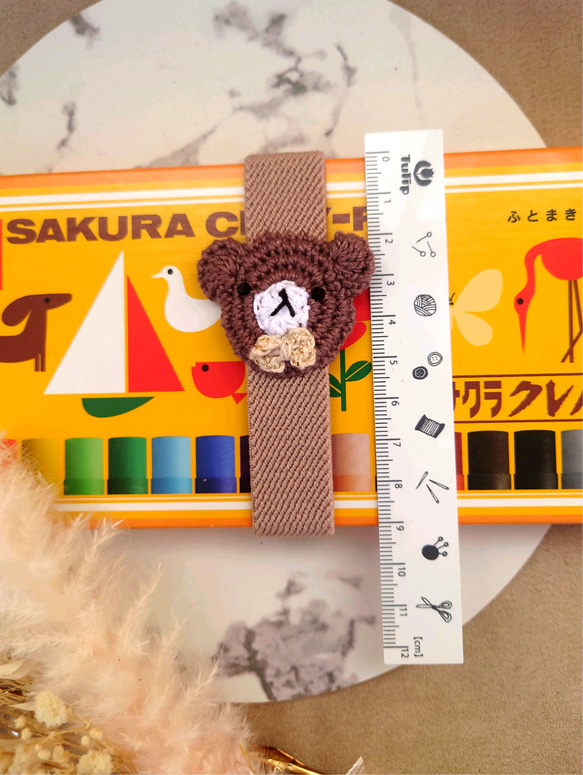 おめかしくまちゃん（縦バージョン）ランチ・手帳ベルト【送料無料】 11枚目の画像