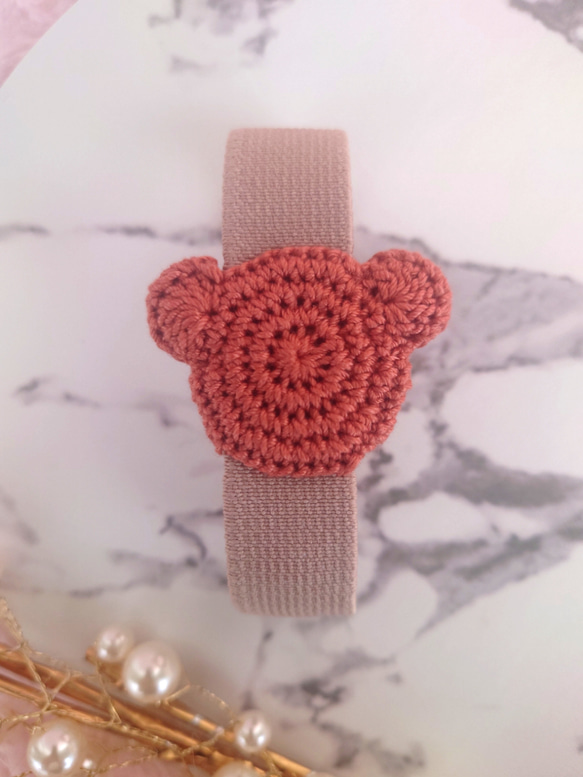 おめかしくまちゃん（縦バージョン）ランチ・手帳ベルト【送料無料】 7枚目の画像